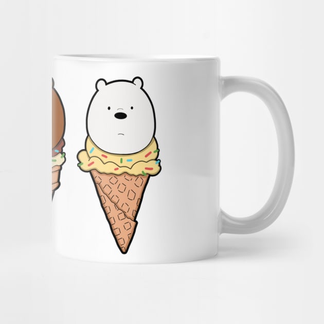 "We bare bears" in icecream by Noya_Bur